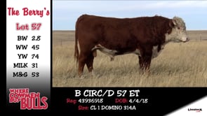 Lot #57 - B CIRC/D 57 ET