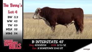 Lot #4 - B INTERSTATE 4F