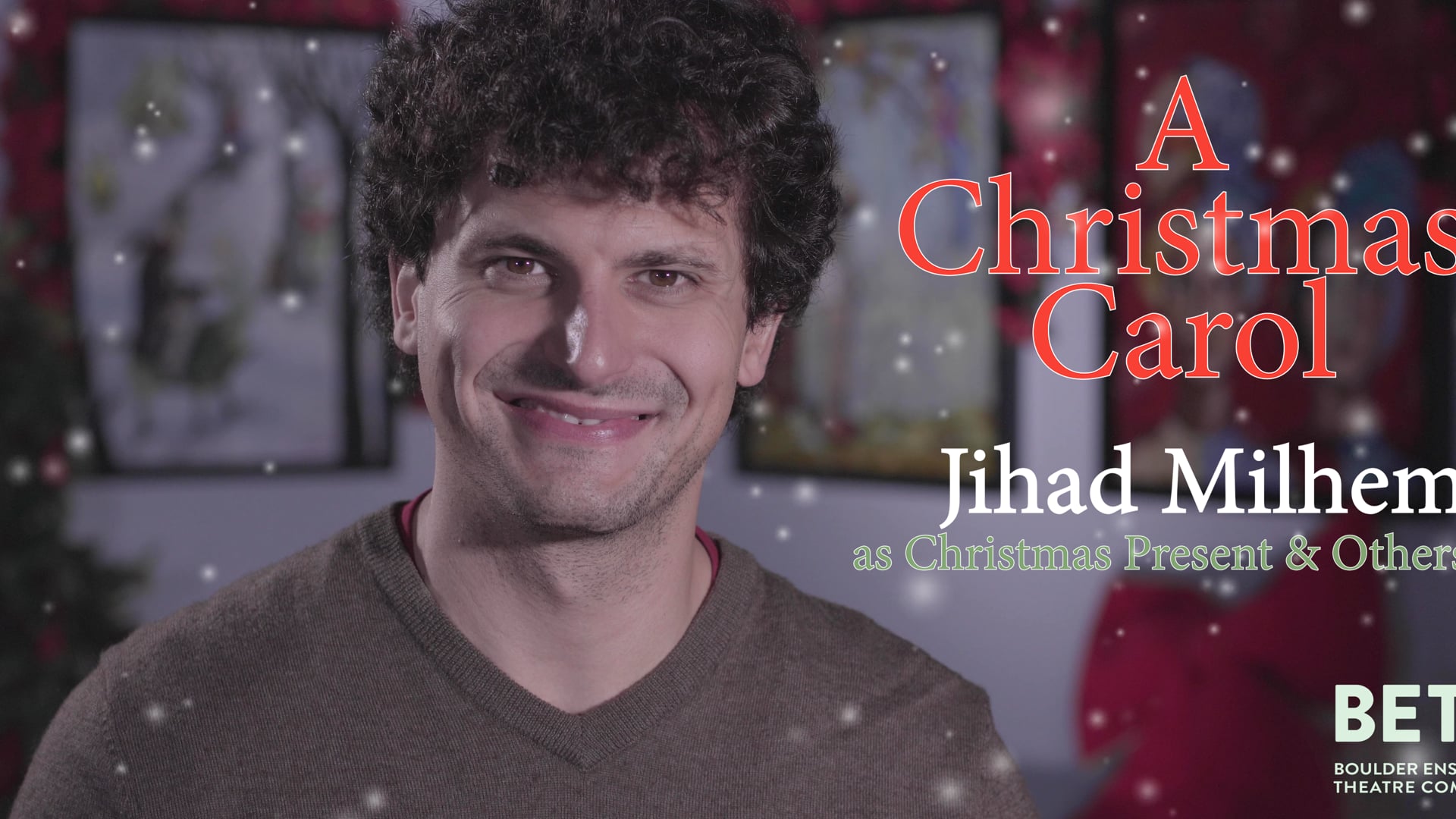 BETC - Meet the Cast of "A Christmas Carol" (Jihad Milhem as Christmas Present & Others)