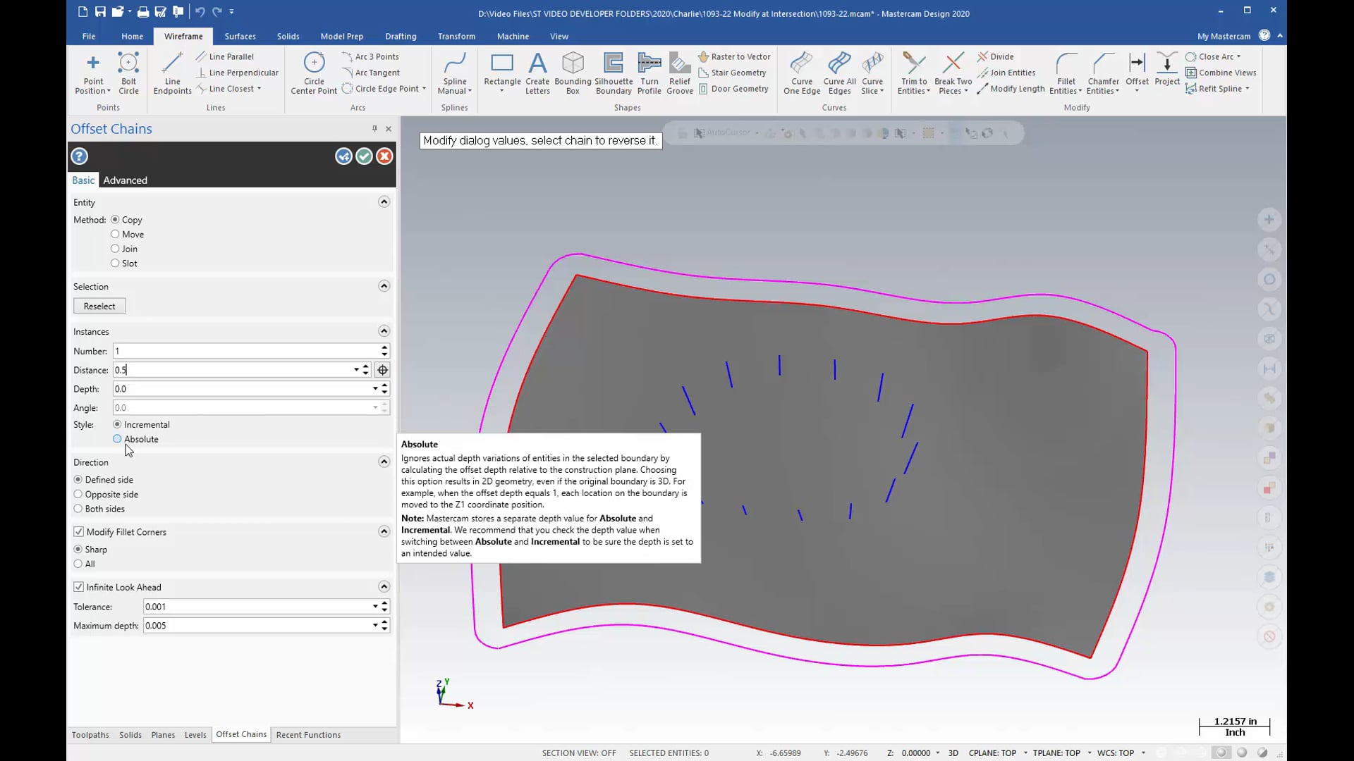 Trim, Break and Extend Wireframe