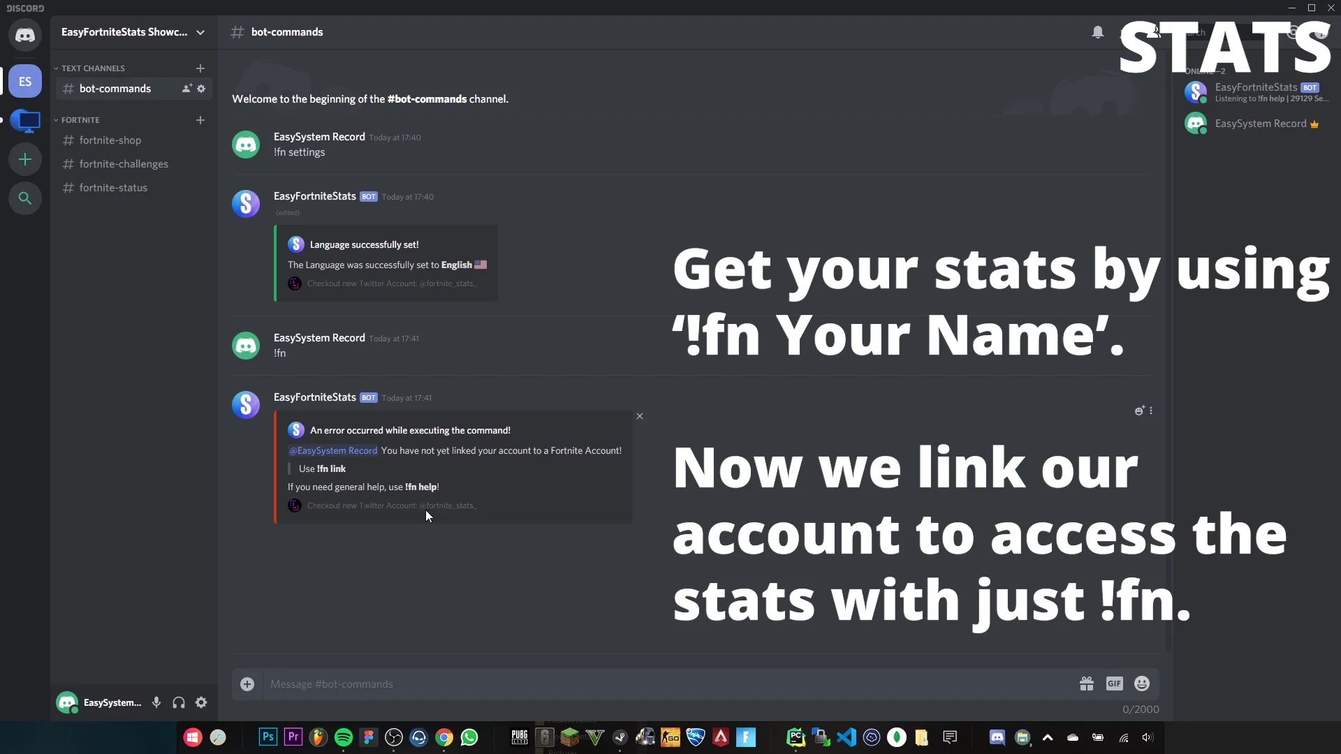 EasyFortniteStats Discord Bot