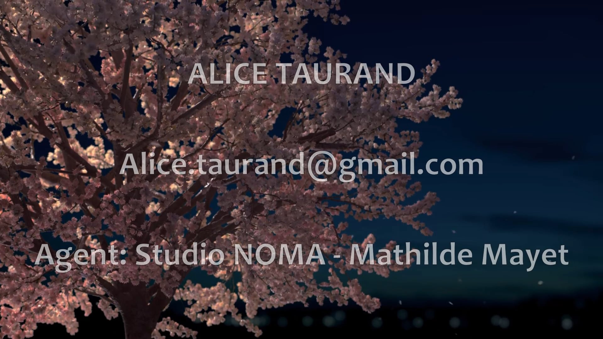Vidéo Démo Doublage VF Alice Taurand