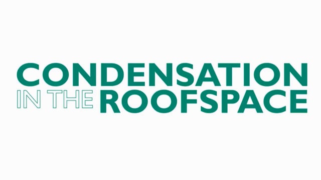 CPD  Reducing condensation risk in roof space