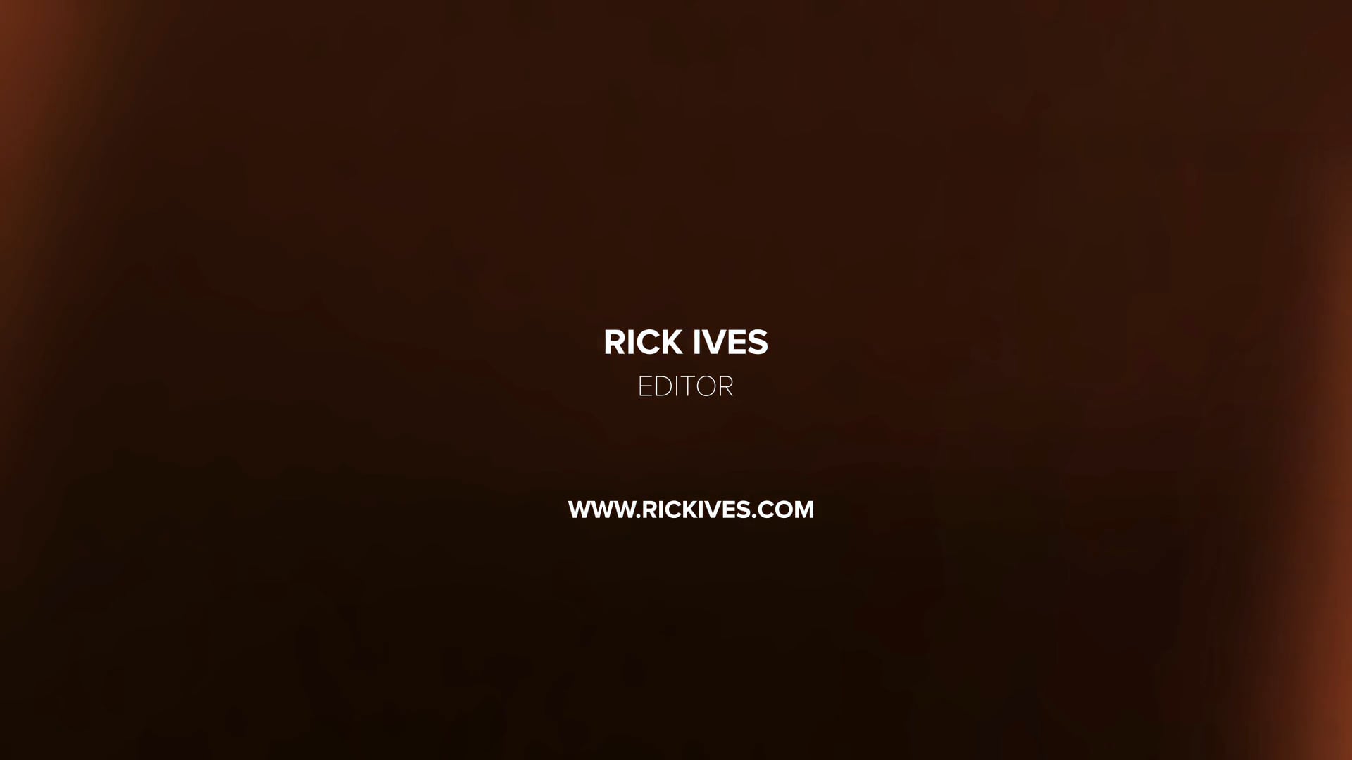 Rick Ives Reel 2020