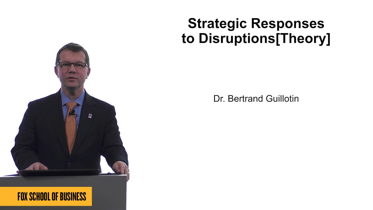 Strategic Responses to Disruptions[Theory]