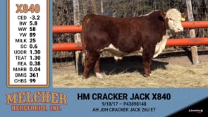 Lot #840 - HM CRACKER JACK X840