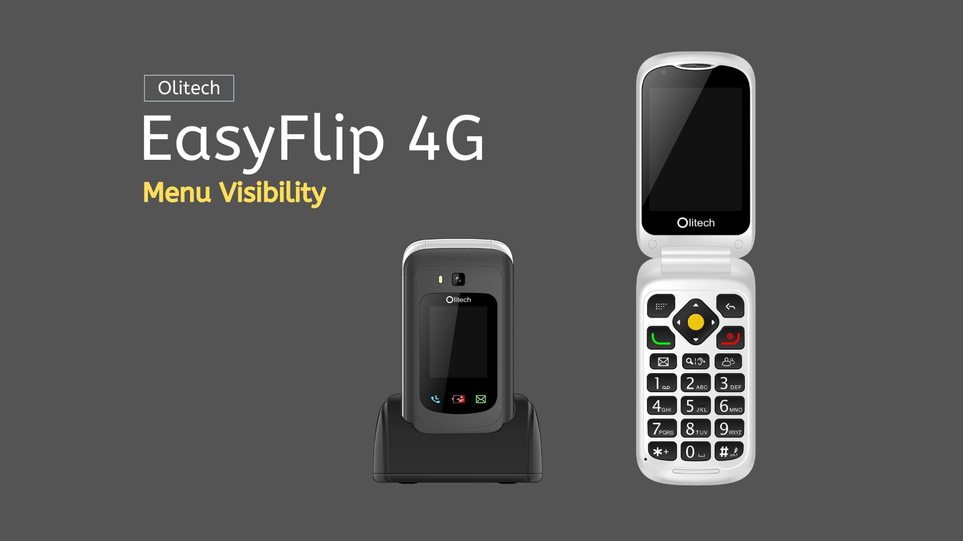 Olitech EasyFlip 4G - Menu Visibility