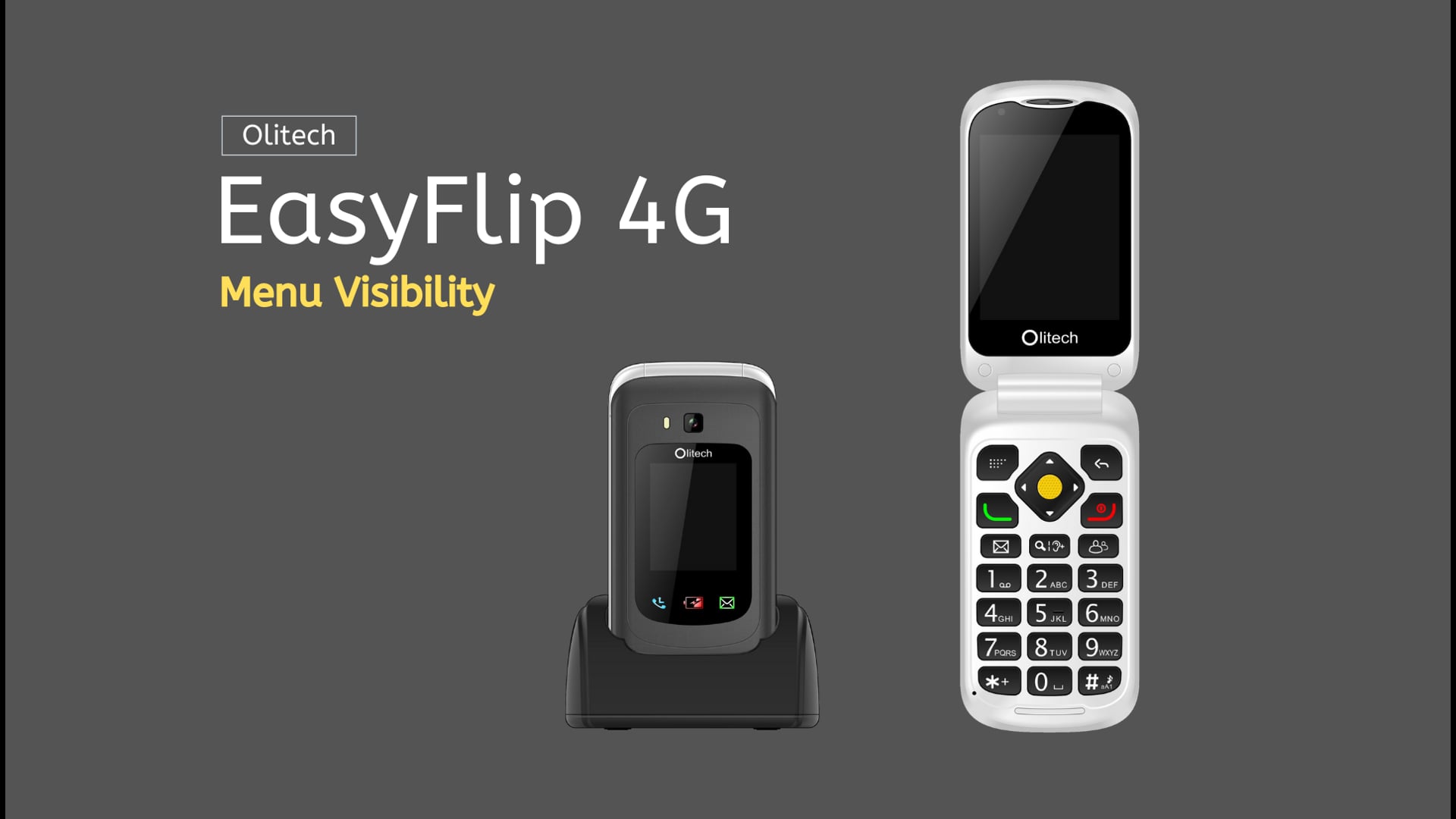 Olitech EasyFlip 4G - Menu Visibility