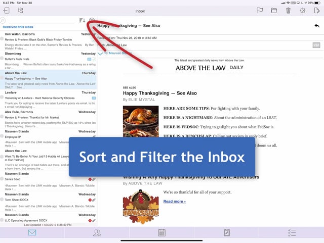 Quick Tip: Sort & Filter LINK Inbox 0:38