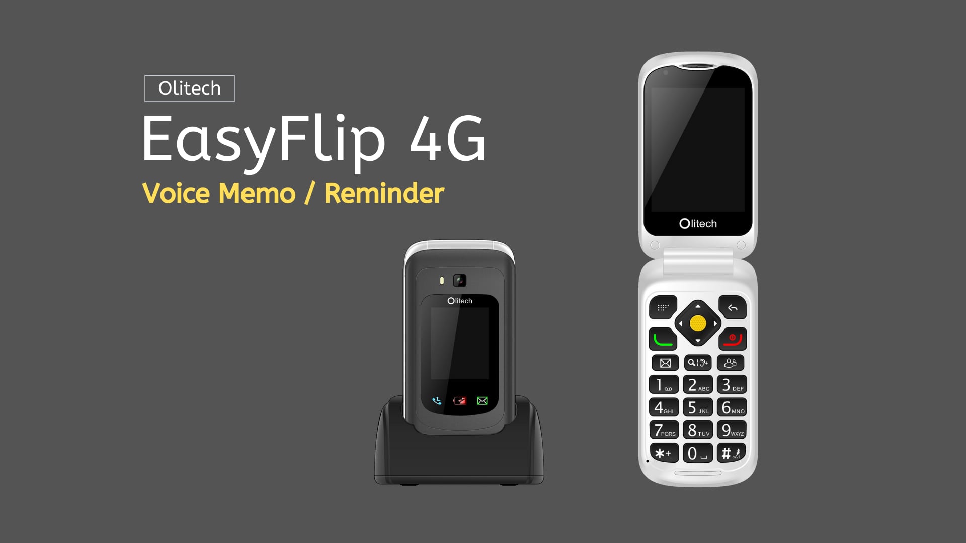 Olitech EasyFlip 4G - Voice Memo / Reminder