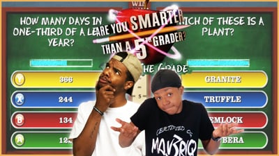 Trent vs Juice In The Battle Of The Wits! Who Is Smarter Than A 5th Grader?