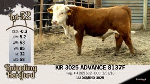 Lot #52 - KR 3025 ADVANCE 8137F