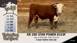 Lot #39 - KR 29D STAR POWER 8103F