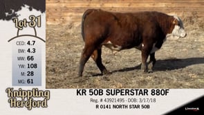 Lot #31 - KR 50B SUPERSTAR 880F