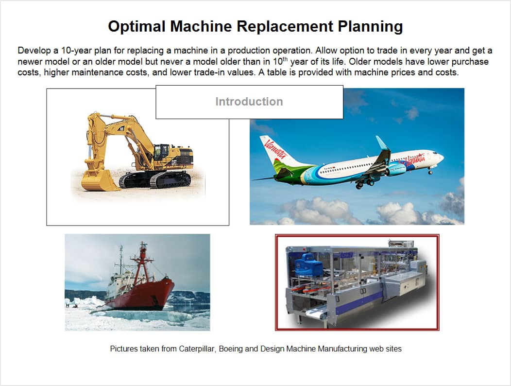 1. Intro Optimal Capital Equipment Replacement Model on Vimeo