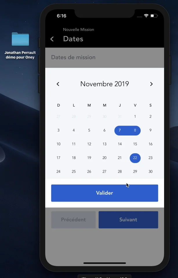 Application client navigation on Vimeo