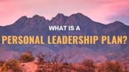 What Is A Personal Leadership Plan On Vimeo