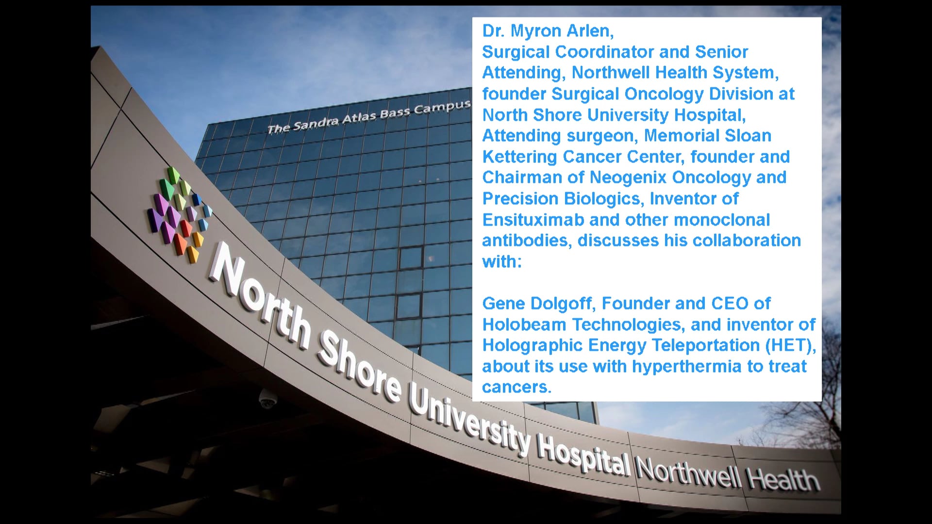 Dr. Myron Arlen HET Endorsement