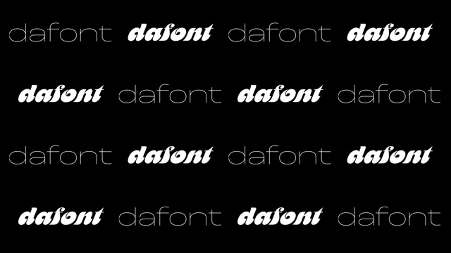 Dafont Rebranding on Behance