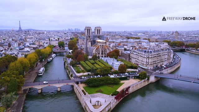 Drone Paris - Notre-Dame de Paris
