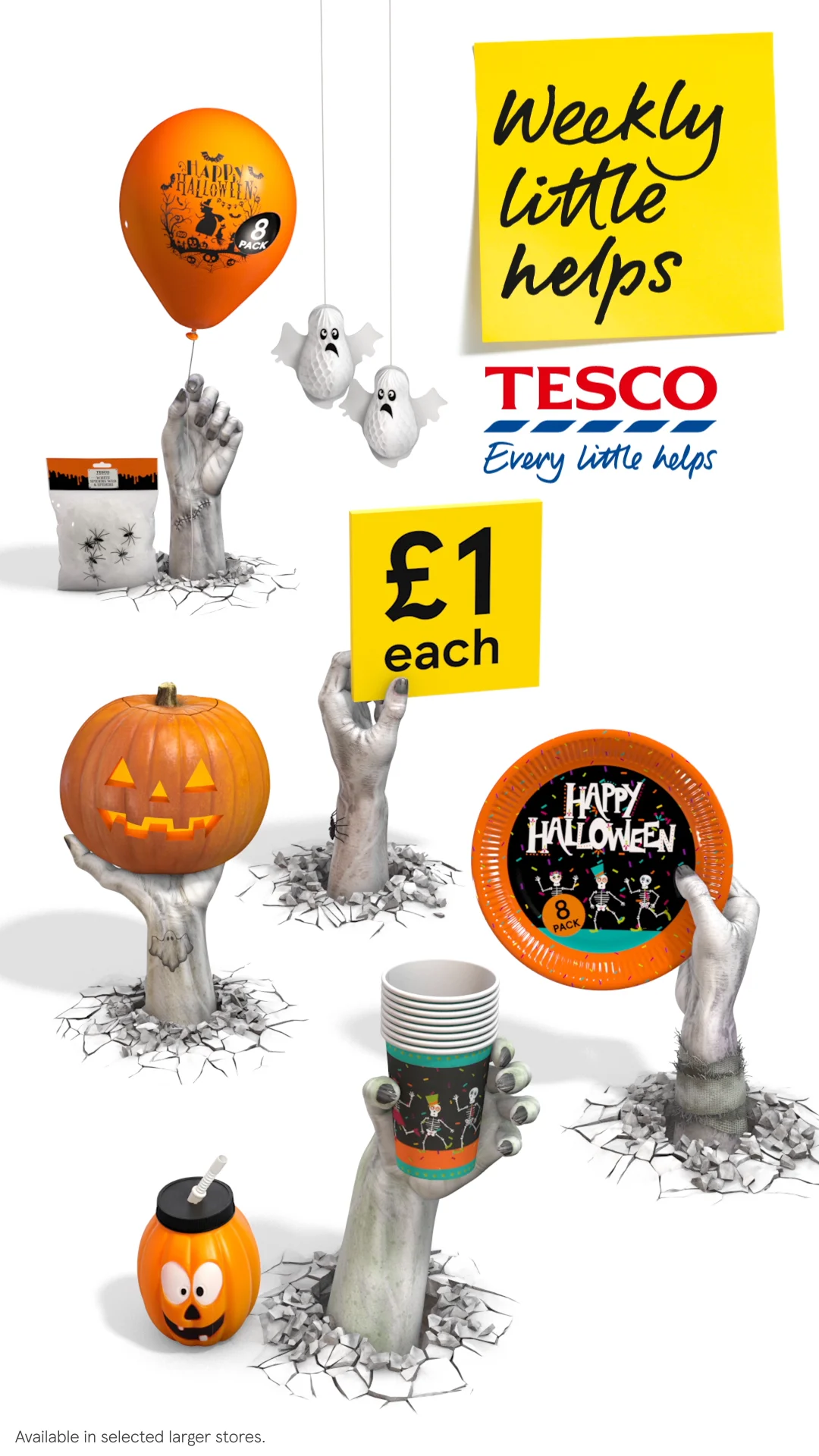 Tesco Halloween Spooky Hands DOOH D6 on Vimeo