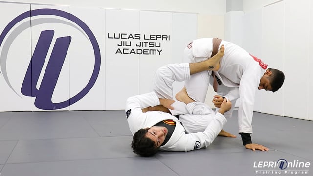 Open Guard to One Leg X Sweep Attempt to Back Take