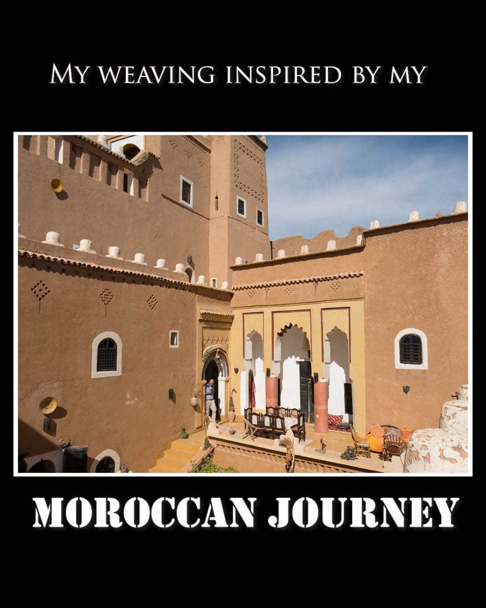 Morocco vintage road-trip inspired my handwoven blanket