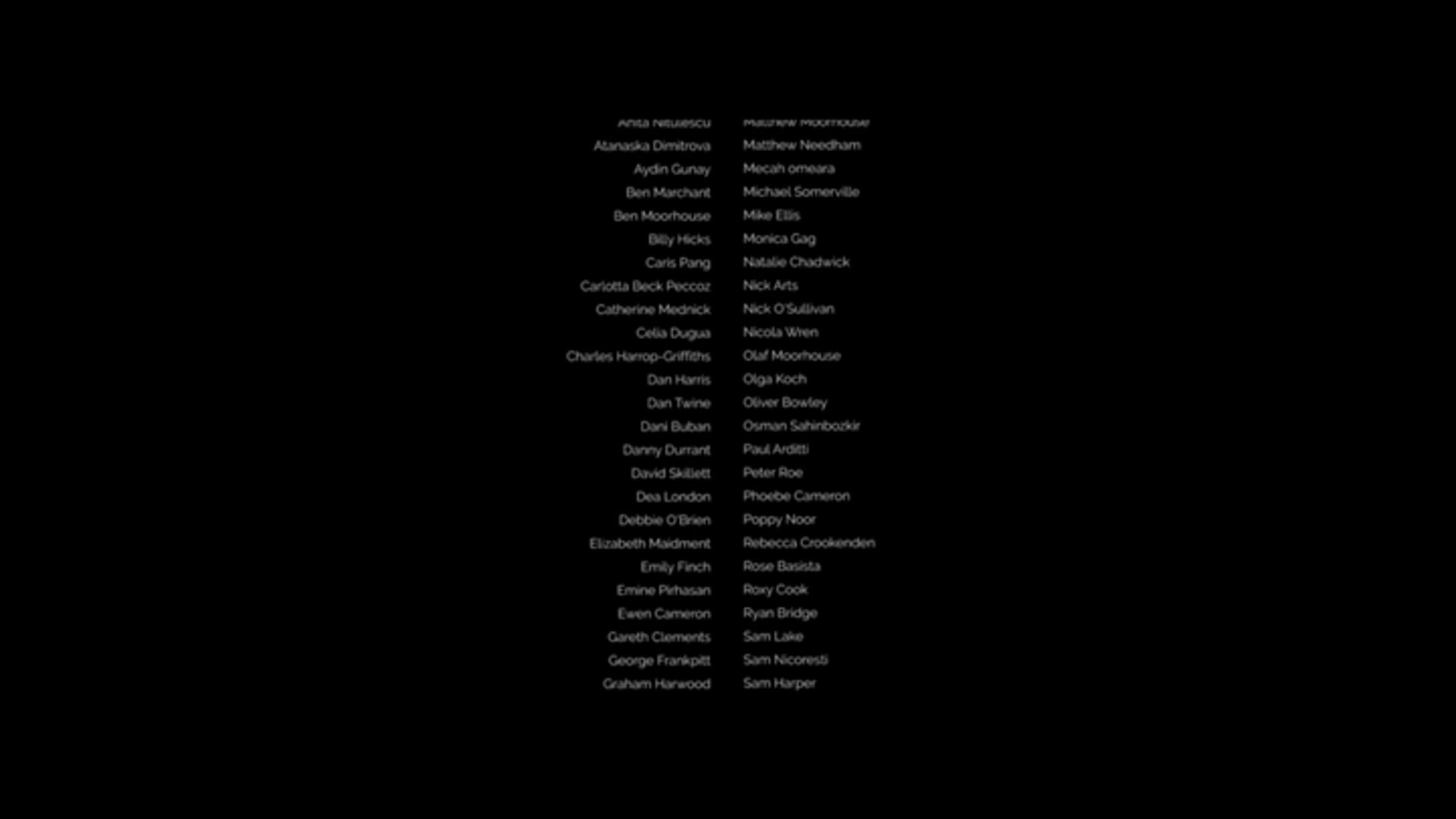 Dancer (Short Film) credit