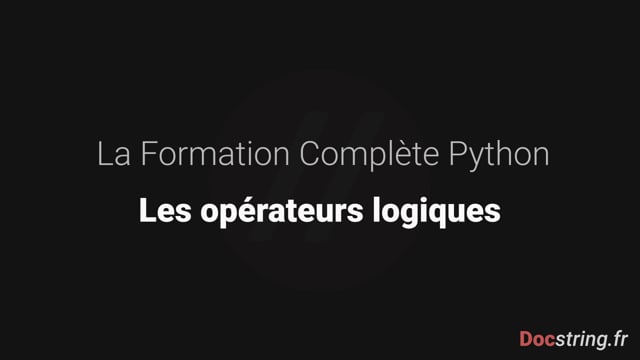 Les opérateurs logiques (OR, AND et NOT)