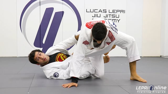 Open Guard to One Leg X Sweep Attempt to Back Take or Mount when Opponent Rolls