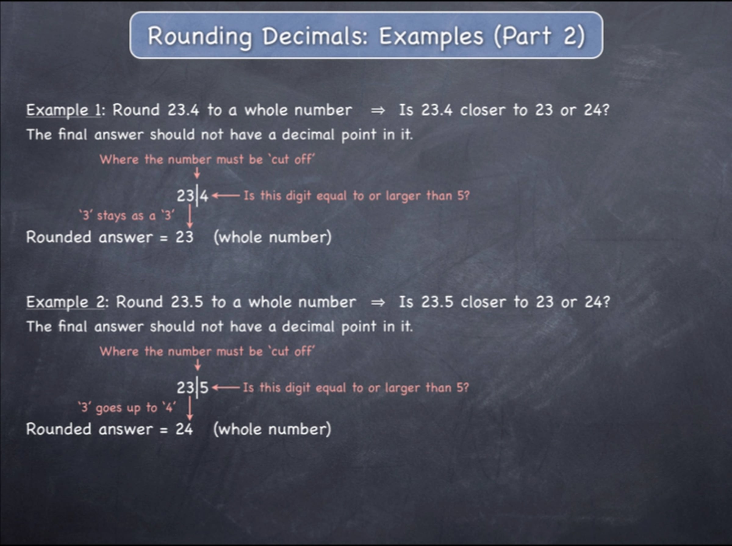 Rounding Decimals: Examples (Part 2)