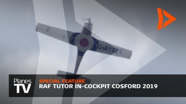 Tutor In-cockpit - RAF Cosford Air Show 2019
