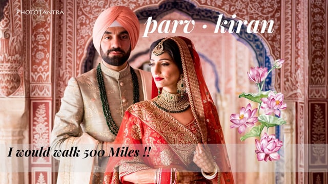 Parv and Kiran: I would walk 500 miles , A charming Samode Palace Wedding