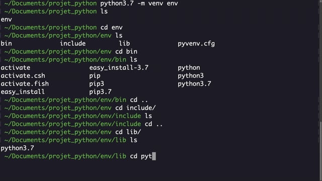 Créer un environnement virtuel Python