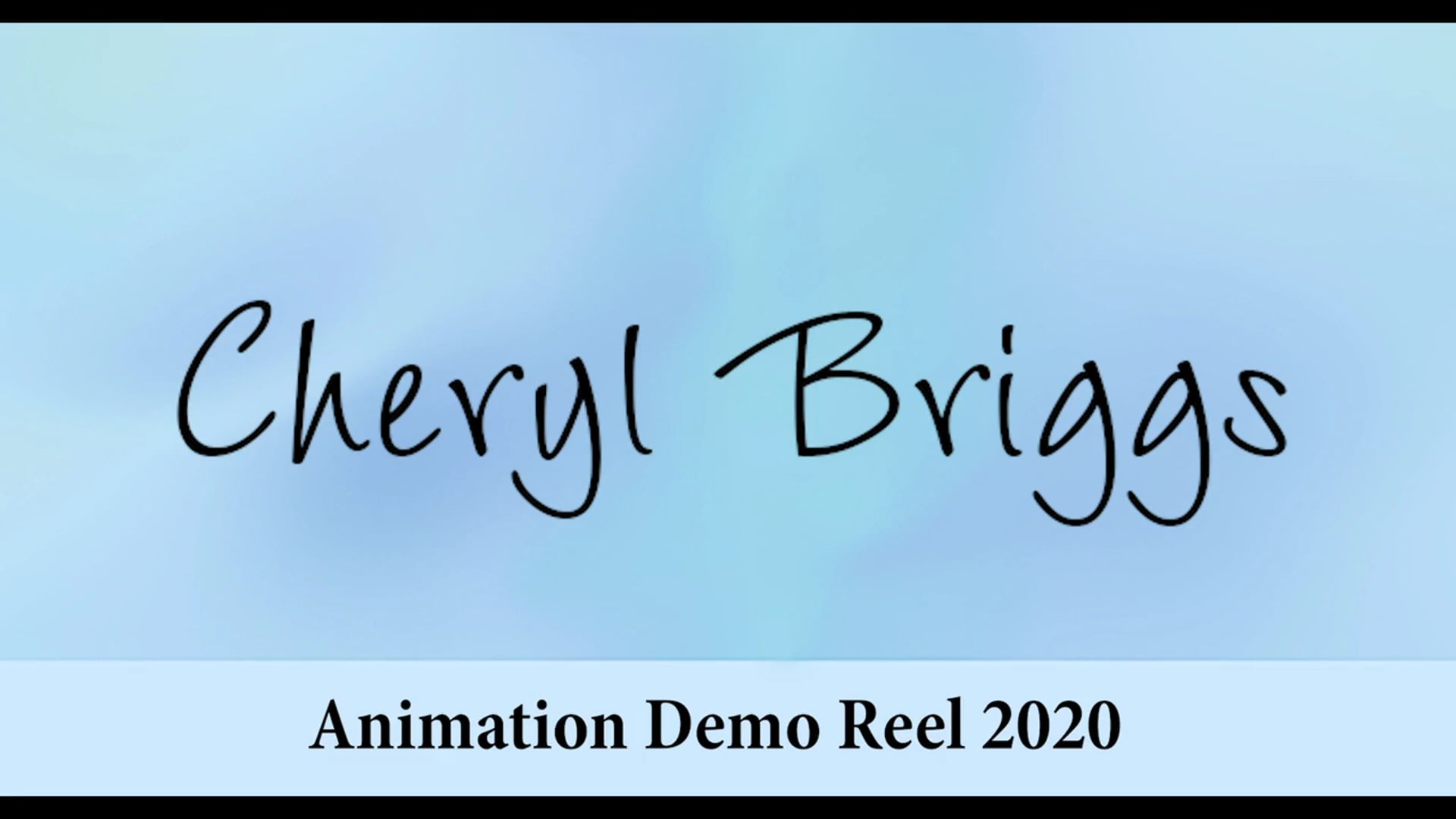 Cheryl Briggs Animation Demo Reel 2020