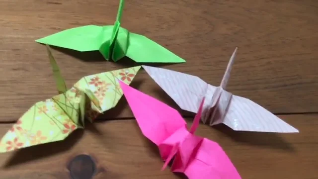 japanischer Kranich Origami