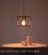 Video Ruben Modern Cube Pendant Light - 1xE27 - Black