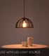 Video Dikra Modern Pendant Light - Ø 40cm - 1xE27 - Black