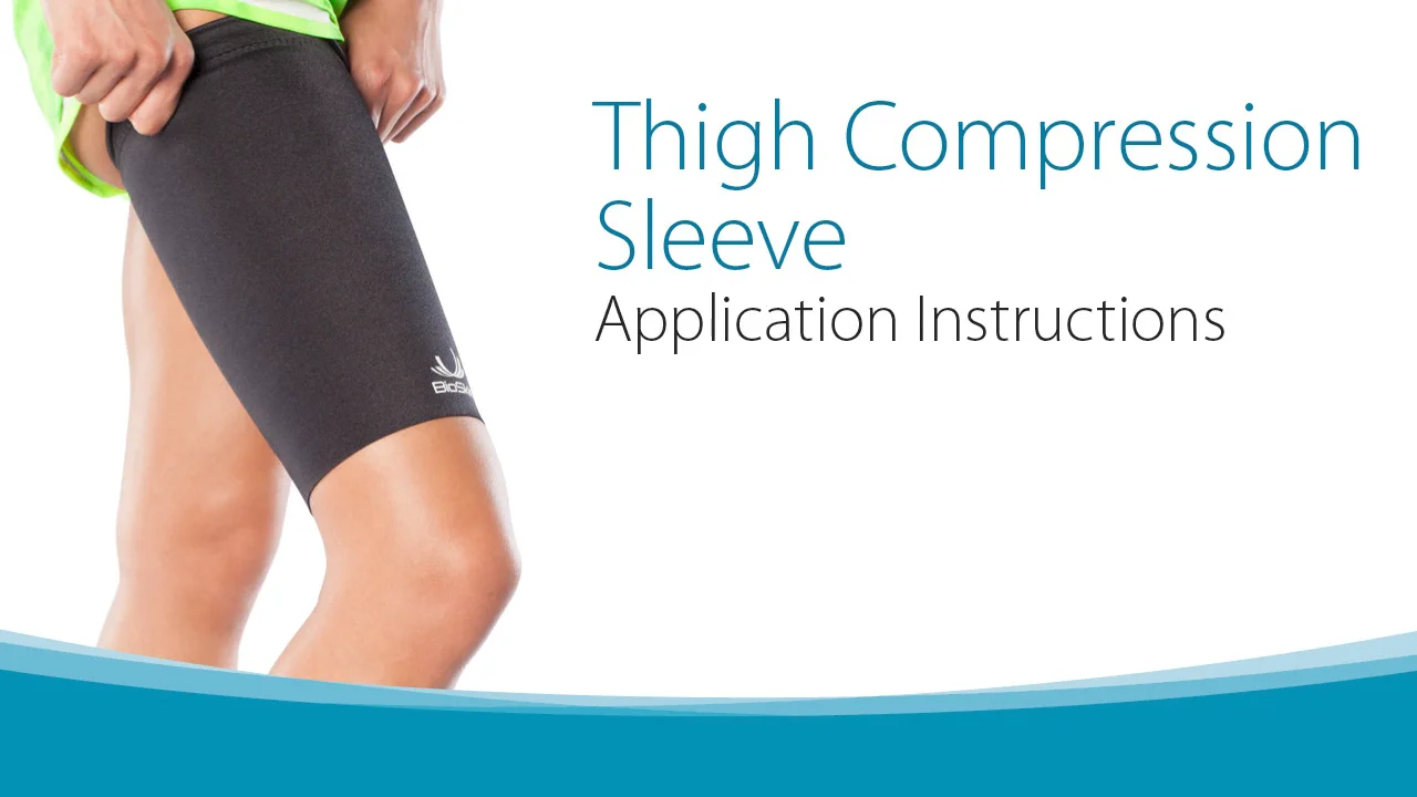 Thigh Compression Sleeve Application Instructions on Vimeo