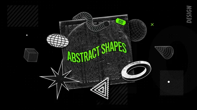 Big Vector Set Of Brutalist Geometric Shapes Trendy Abstract