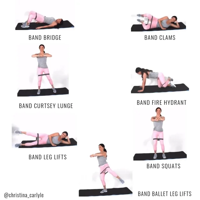 Pilates flexband workout poster  Workout posters, Pilates workout, Band  workout