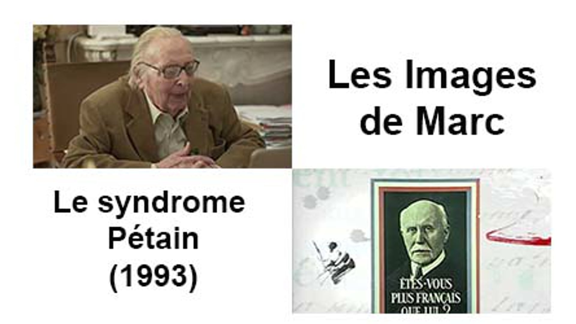 Le syndrome Pétain (1993)
