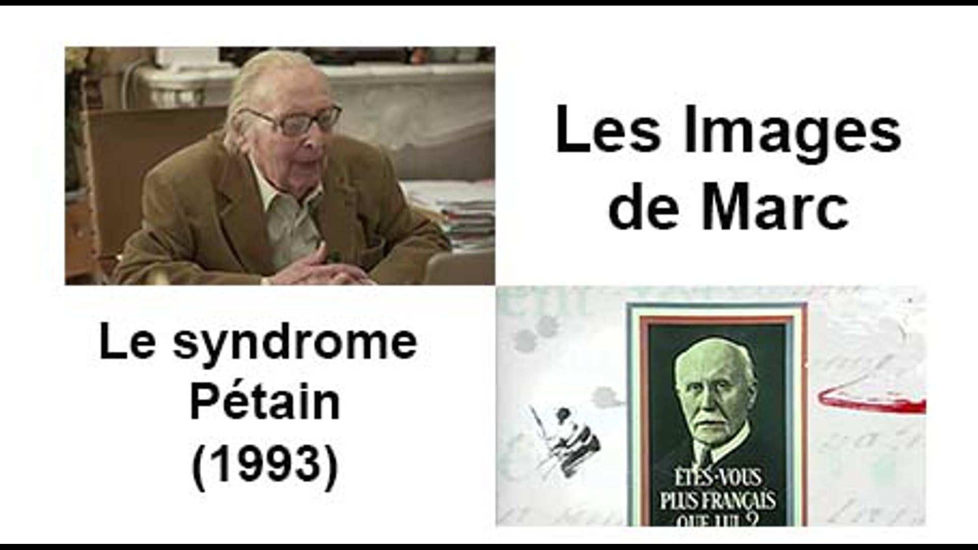 Le syndrome Pétain (1993)