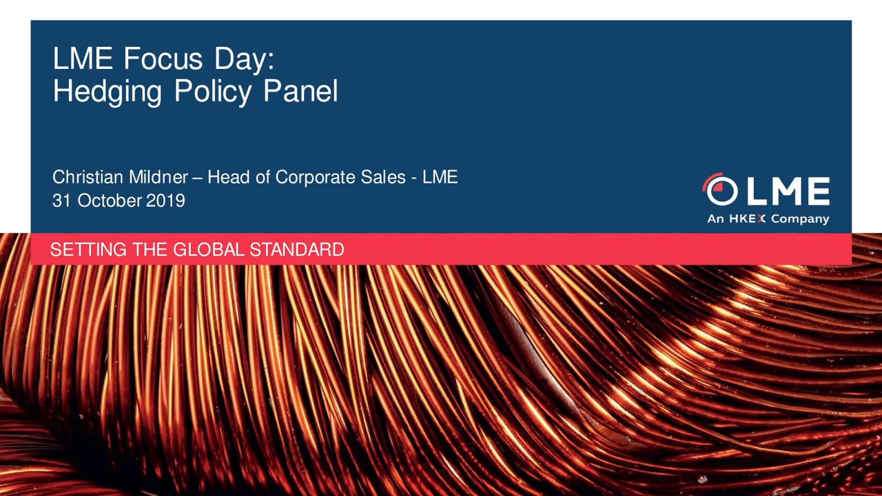 Introduction To The Lme And Hedging – CXDHVT