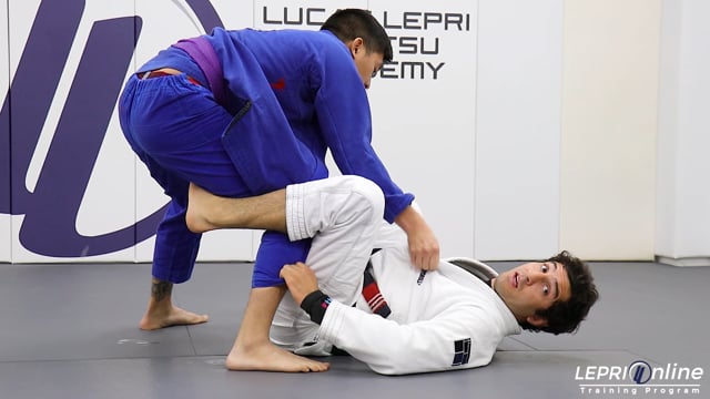 Half Lasso to De La Riva to One Leg X with Lapel Control to Sweep