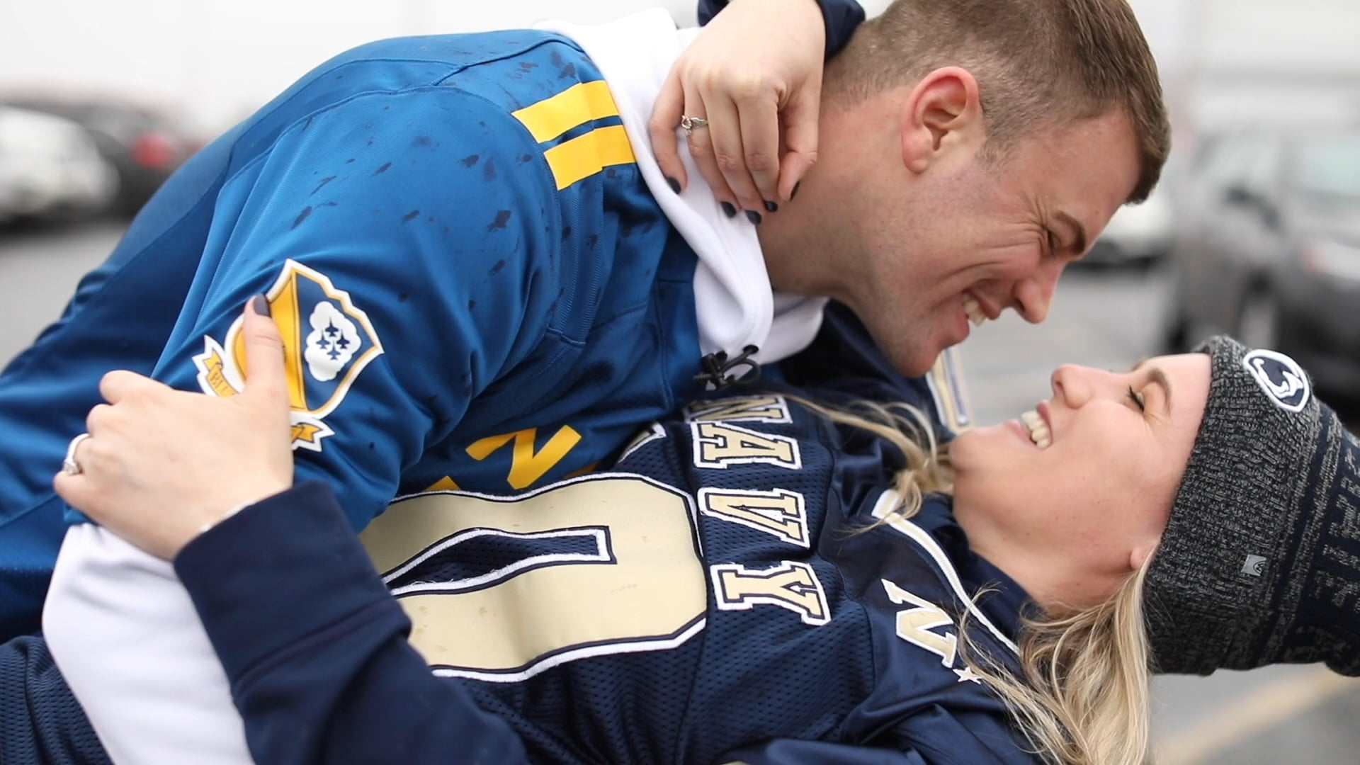 Chris and Taylor's Proposal | Army vs. Navy Game Tailgate