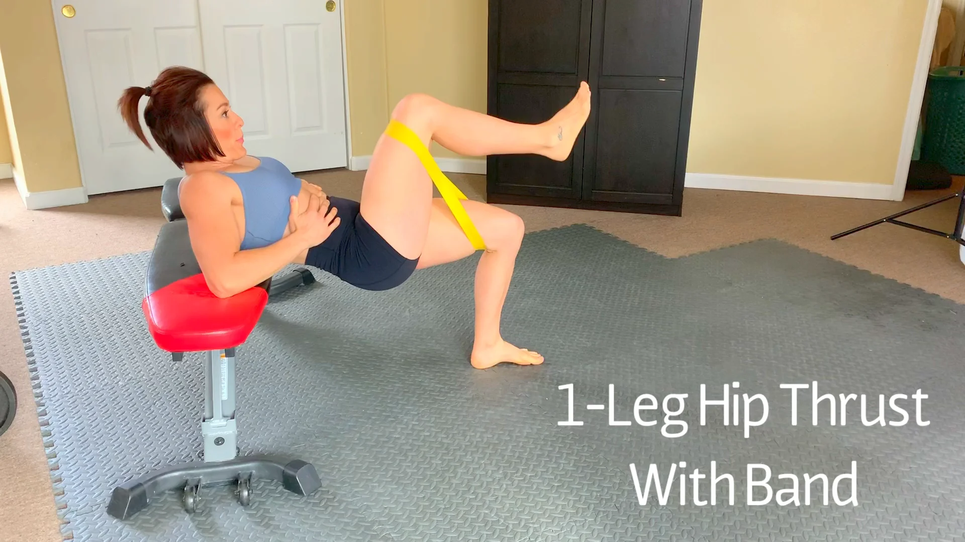 1-Leg Hip Thrust with Band on Vimeo