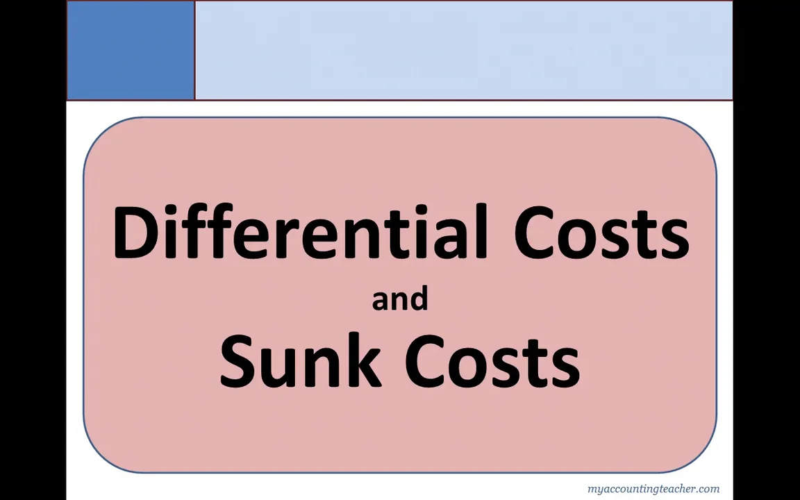 Man Unit 8 Module 14 Lesson 42 1 differential and sunk costs.mp4 on Vimeo