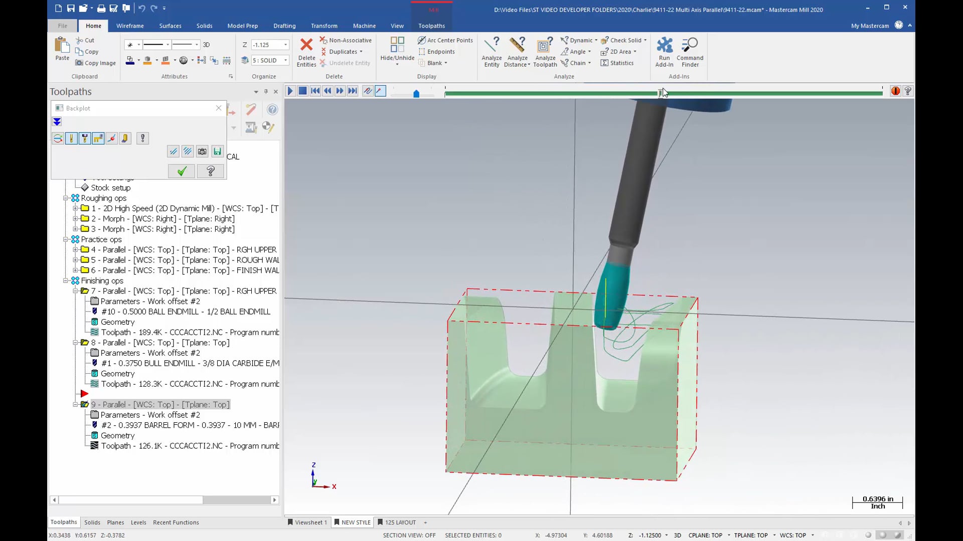 Simultaneous Multi Axis toolpaths