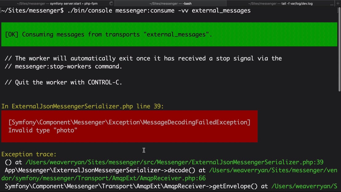 Mapping Messages to Classes in a Transport Serializer > Messenger ...
